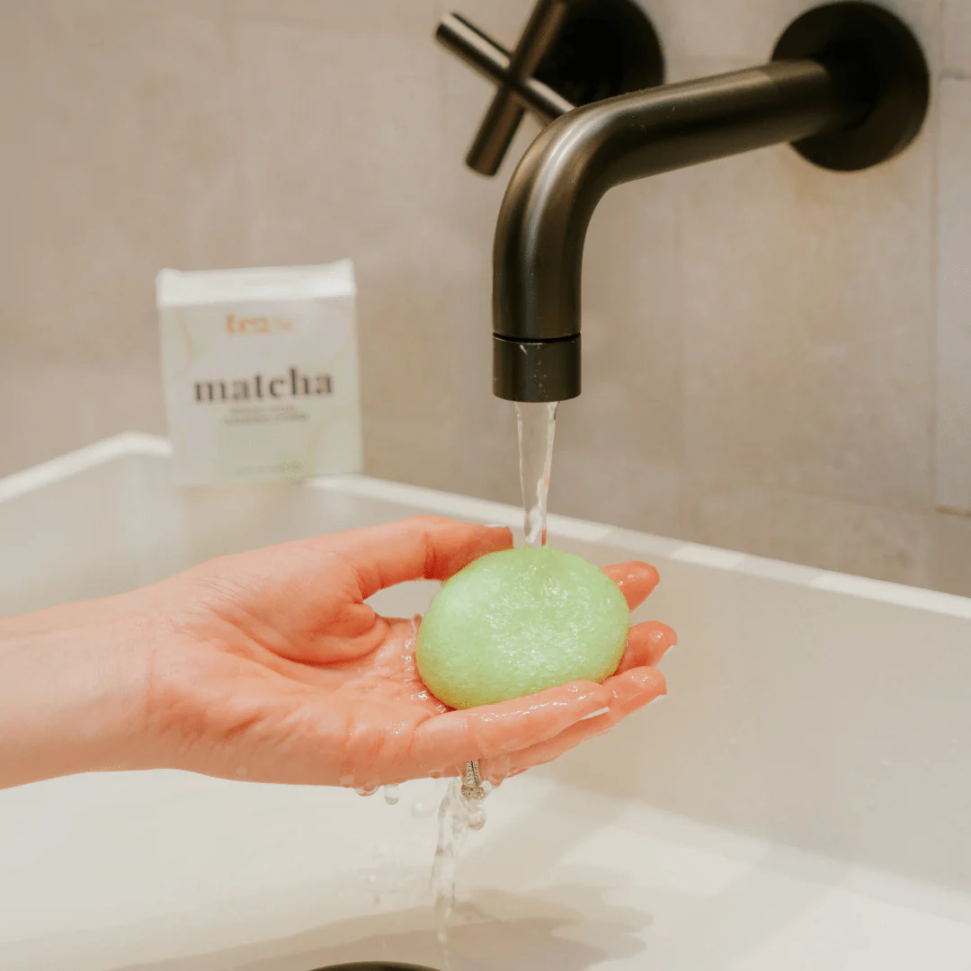 Matcha Konjac Facial Sponge - Image 4